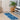 Tappeto Arredo Moderno Antiscivolo in Ciniglia Made in italy Cotone Ninfea Blu